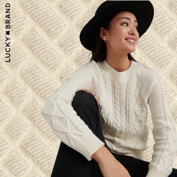 LUCKY BRAND (NWT) 100% WOOL Gold-Charm-Accented Band Black Wide Brim Ranger Hat - Picture 2 of 16